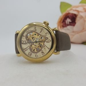 ✔️Stührling Women's Cupid II Gold Open Heart Watch
